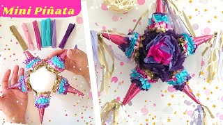 DIY Mini Piñata I Estrella ⭐️ I Decoración paso a paso [upl. by Gisele547]