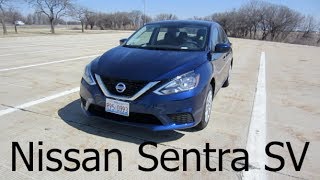 2017 Nissan Sentra SV  Full Rental Car Review and Test Drive [upl. by Tegdig]