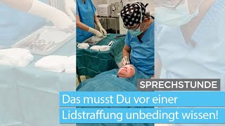 Lidstraffung Das musst du vor der Korrektur der Oberlider unbedingt wissen  Dr Knabl Sprechstunde [upl. by Norean70]