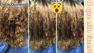 Nunca Hidrate seu cabelo após corte químico Entendam o porquê neste vídeo [upl. by Lena316]