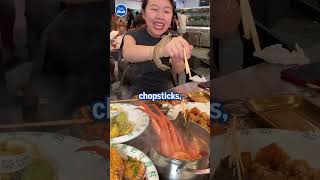 Woman gets unexpected surprise when trying to cook shrimp [upl. by Rogerio]