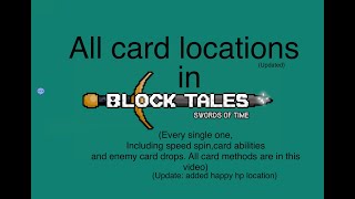 all card locations in Block Tales Roblox updated [upl. by Ursi693]