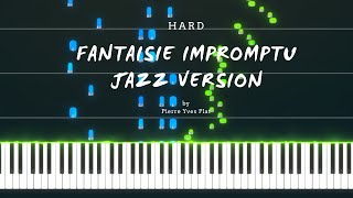 Fantaisie Impromptu Jazz Version by Pierre Yves Plat PIANO TUTORIAL Sheet in the description [upl. by Jarvey660]