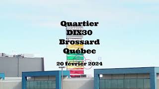 Fly by Drone  Quartier DIX30 et REM Brossard 20 fevrier 2024 Vu du haut des airs par mon drone [upl. by Louth]