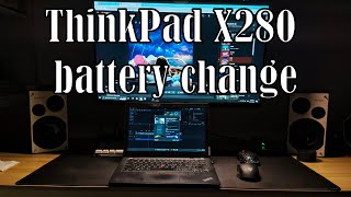 ThinkPad X280 battery change [upl. by Nowd]