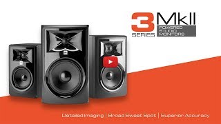 JBL 3 Series MkII Studio Monitors Quick Look [upl. by Irat]