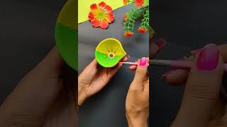 Easy diya decoration ideas 😱diy beautiful diyadecoration diwalidecor trending youtubeshorts 🪔🪔 [upl. by Magda]