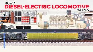 How a DieselElectric Locomotive Works [upl. by Ella]