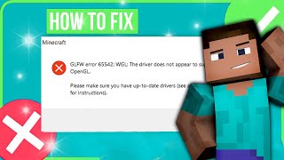 🔧How To Fix Minecraft GLFW Error 65542 WGL The Driver Does Not Appear To Support OpenGL TLauncher [upl. by Levina]