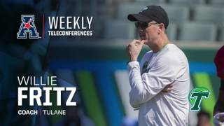 Football Teleconference Week 6 Tulane Head Coach Willie Fritz [upl. by Onilegna58]