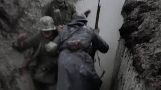 German soldiers storming french trench Stosstrupp 1917 movie scene [upl. by Notxarb]