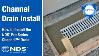 How to Install the NDS® Pro Series Channel™ Drain [upl. by Ythomit]