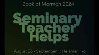 Seminary Teacher Helps  Helaman 16 [upl. by Lore]