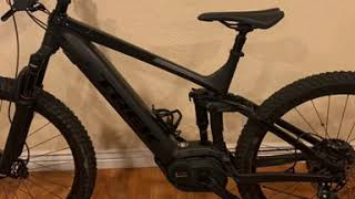 2019 Trek Powerfly 7 FS Plus EMTB 275 wheels [upl. by Ardnalak]