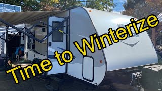 Winterizing our Jayco X213 [upl. by Athallia639]