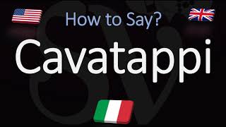 How to Pronounce Cavatappi Pasta CORRECTLY Italian Pronunciation [upl. by Misak]