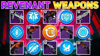 ALL Revenant Weapons Traits amp Origin Perks Revenant Episode  Destiny 2 [upl. by Nylyram]