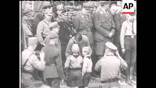 GERMAN KIDS MARCH PAST HITLER  SOUND [upl. by Nosretep492]