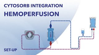 Hemoperfusion set up for stand alone application of CytoSorb [upl. by Nadda]