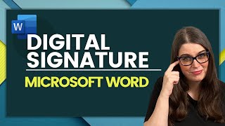 How to Create a Digital Signature in Word [upl. by Rovert18]