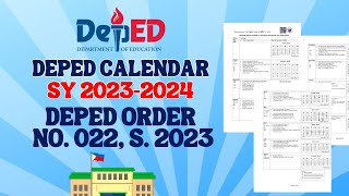 DEPED CALENDAR SY 20232024 [upl. by Demeyer862]