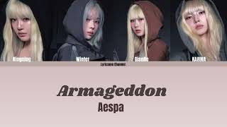 AespaArmageddonLyrics [upl. by Aschim]