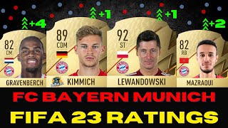 FIFA 23  FC BAYERN MUNICH Ratings Prediction  Lewandowski💥 Kimmich🤯 Mazraoui⚡ Gravenberch 🧐 [upl. by Annoyi]