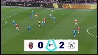 AC Milan VS Napoli Highlights [upl. by Forster]