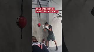 Luis Flechita Castillo Public workout Boxing Powcast JerusalemCastillo [upl. by Coryden]