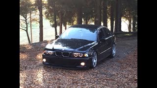 Slammed BMW E39 525tds The Black Widow [upl. by Attwood]