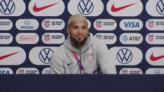 WORLD CUP TRAINING CAMP PRESS CONFERENCE Tim Ream amp DeAndre Yedlin  Nov 17 2022 [upl. by Neros984]