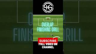 Overlap Finishing Drill soccer football [upl. by Ahsieit]