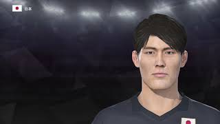 冨安健洋 Takehiro Tomiyasu Face build ウイイレ2018 PES2018 [upl. by Feld]