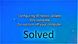 How to fix Failure Configuring Windows Updates stuck at 35 [upl. by Lette]