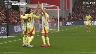 Mikel Oyarzabal Goal Denmark Vs Spain 01 All Goals Analysis amp Extended Highlights [upl. by Aisekal]