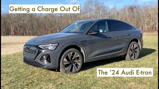 24 Audi Q8 Etron Sportback S Line Quattro Review [upl. by Engamrahc959]