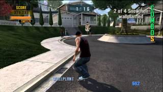 Tony Hawks Project 8  Suburbia Classic Goal Sick Run [upl. by Anah404]