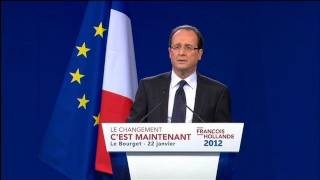 Le discours de François Hollande au Bourget [upl. by Rosecan]