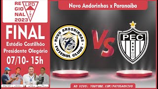 FINAL DO CAMPEONATO REGIONAL 2023  Novo Andorinhas x Paranaíba [upl. by Sauveur447]