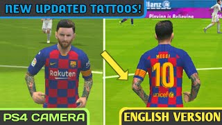 PES 2020 PSP  English Version  New Tattoos and Backgrounds  Grass and Boots Pack  Best Graphics [upl. by Ahtimat]