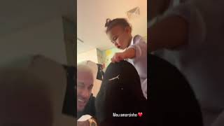 🚨VEJA Neymar posta novo vídeo com a filha Mavie e encanta a web [upl. by Nos]