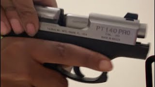 How to disassemble a Taurus pt140 millennium 40 Cal [upl. by Althea]