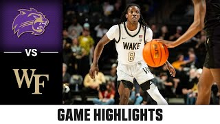 Western Carolina vs Wake Forest Game Highlights  202425 ACC Men’s Basketball [upl. by Nerrak]