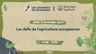 Les défis de lagriculture européenne  511  14h00 UCLY [upl. by Enwad]