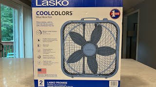 Lasko Cool Colors Box Fan  Unboxing amp Checkout [upl. by Narmis20]