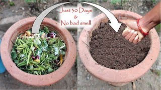 How to make COMPOST at home with kitchen amp garden waste कम्पोस्ट बनाएं घर पर [upl. by Aelanej340]