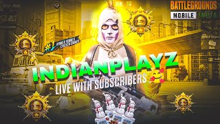 INDIANPLAYZ LIVE WITH SUBSCRIBERS ☠️  BGMI  PUBG LIVE bgmi pubg shorts livestream live [upl. by Jocelyne]