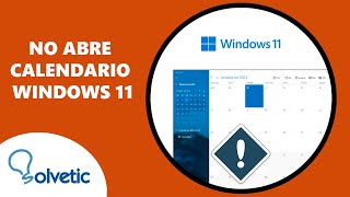 NO ABRE CALENDARIO Windows 11 [upl. by Kumagai636]