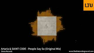 Artaria amp SAINT CODE  People Say So Original Mix  Siona  Melodic House amp Techno [upl. by Naashom92]