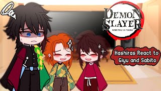 Past Hashiras React to Giyu and Sabito 🌊  S4 SPOILERS‼️  Part 1  Gacha Club  Demon Slayer [upl. by Nava]